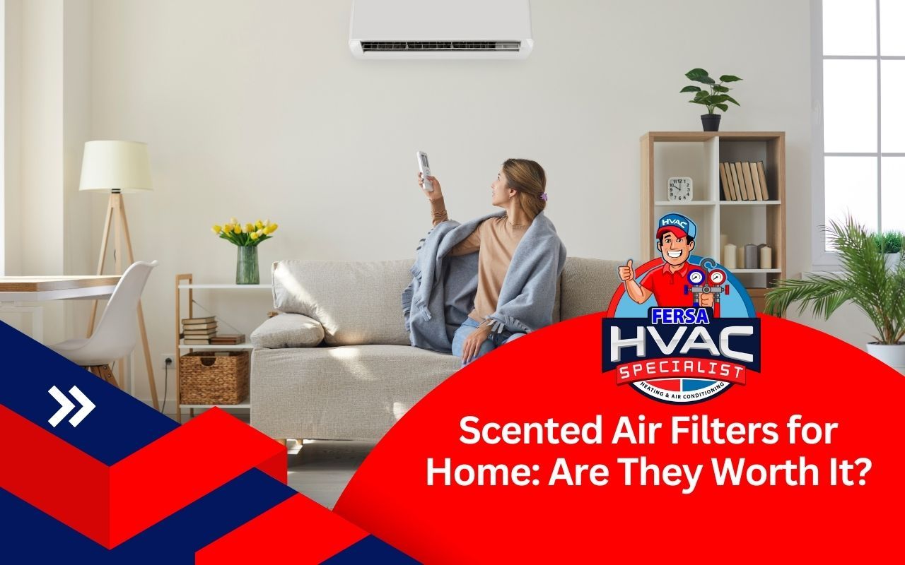 Clean home air with fresh scent from a scented air filter