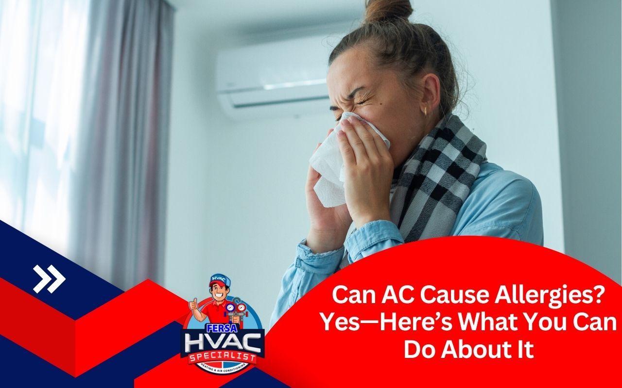 Texas homeowner sneezing indoors due to poor air quality