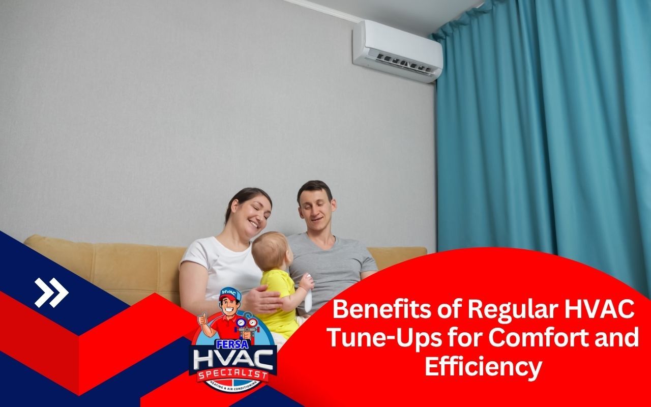 Family relaxing in a cool, comfortable Texas home after HVAC tune-up