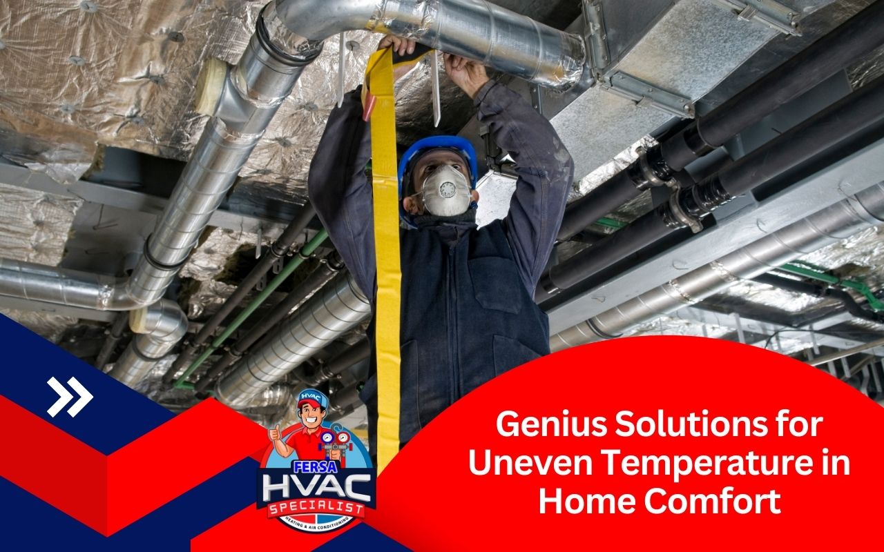 Inspecting and optimizing HVAC ductwork to fix uneven temperature in home