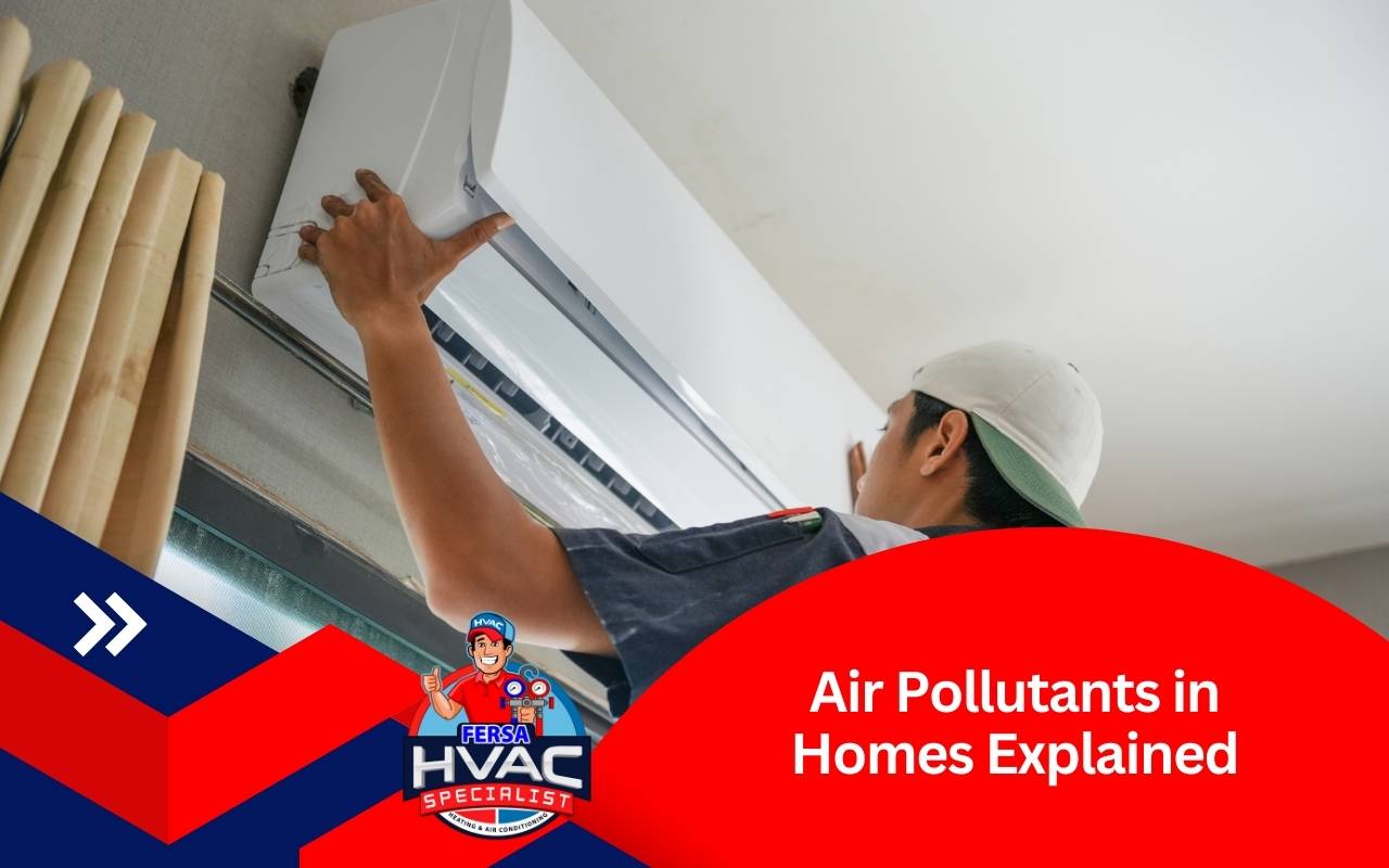 Common sources of air pollutants in homes