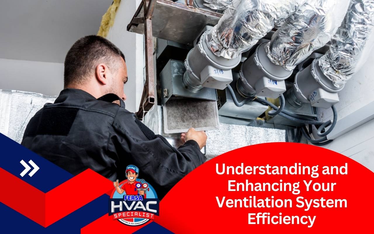 Homeowner checking airflow to improve ventilation system efficiency