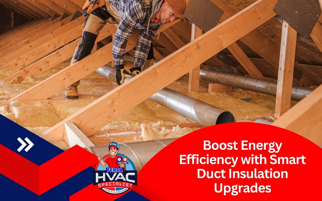 Professional installation team performing duct insulation upgrades