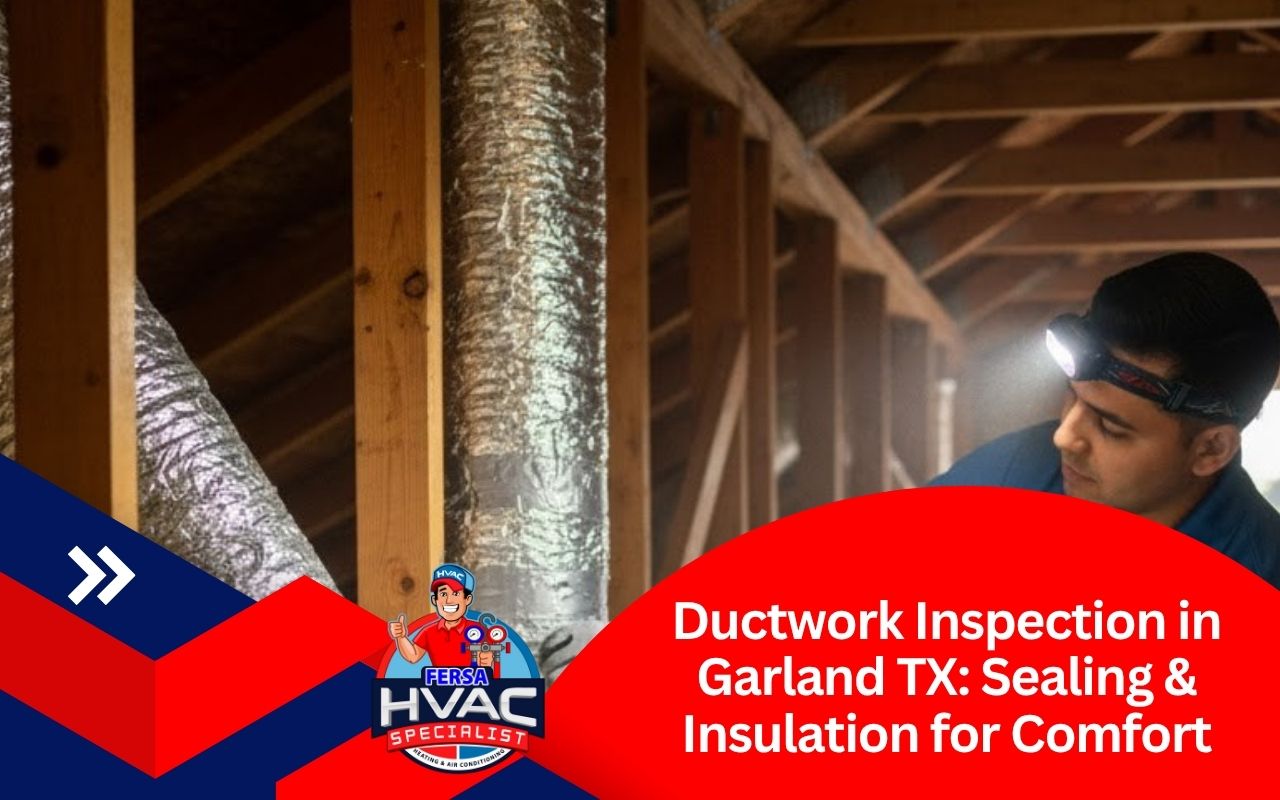 Ductwork inspection in Garland TX sealing leaky attic ducts