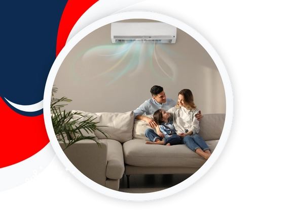 Happy family enjoying comfort after HVAC installation in Allen