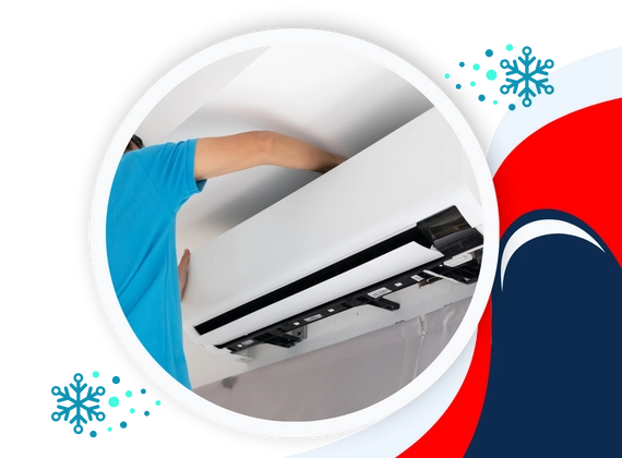 HVAC expert installing AC in Carrollton, TX