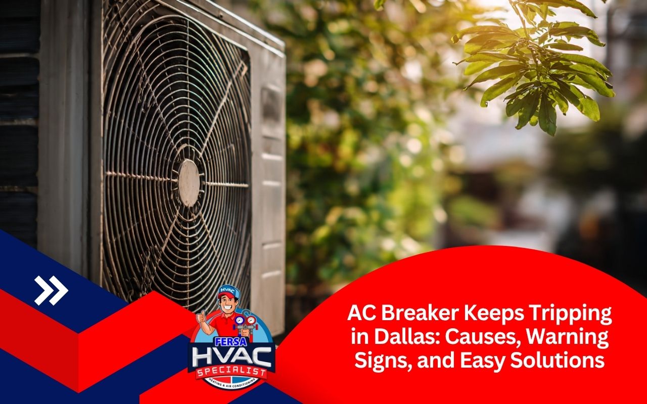 AC breaker keeps tripping in Dallas near a home outdoor cooling unit