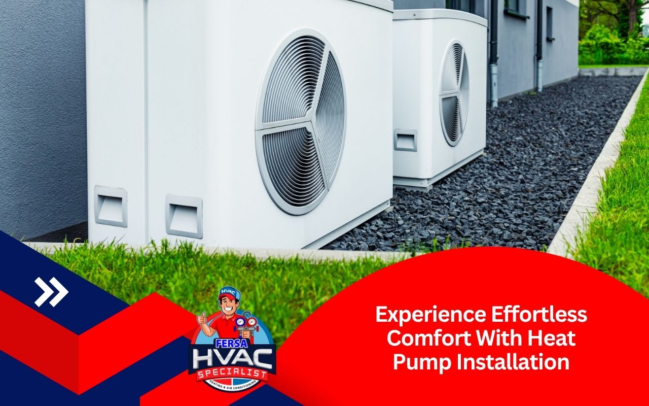Outdoor unit for heat pump installation in Mesquite, TX