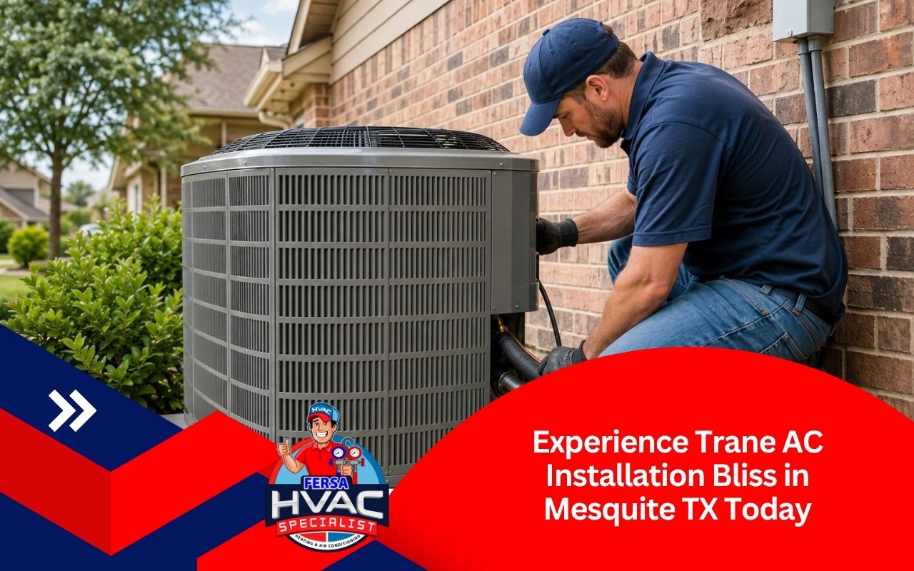 Trane AC installation in Mesquite TX for a comfortable home