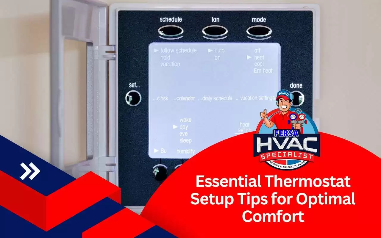 Thermostat setup tips for optimal HVAC performance